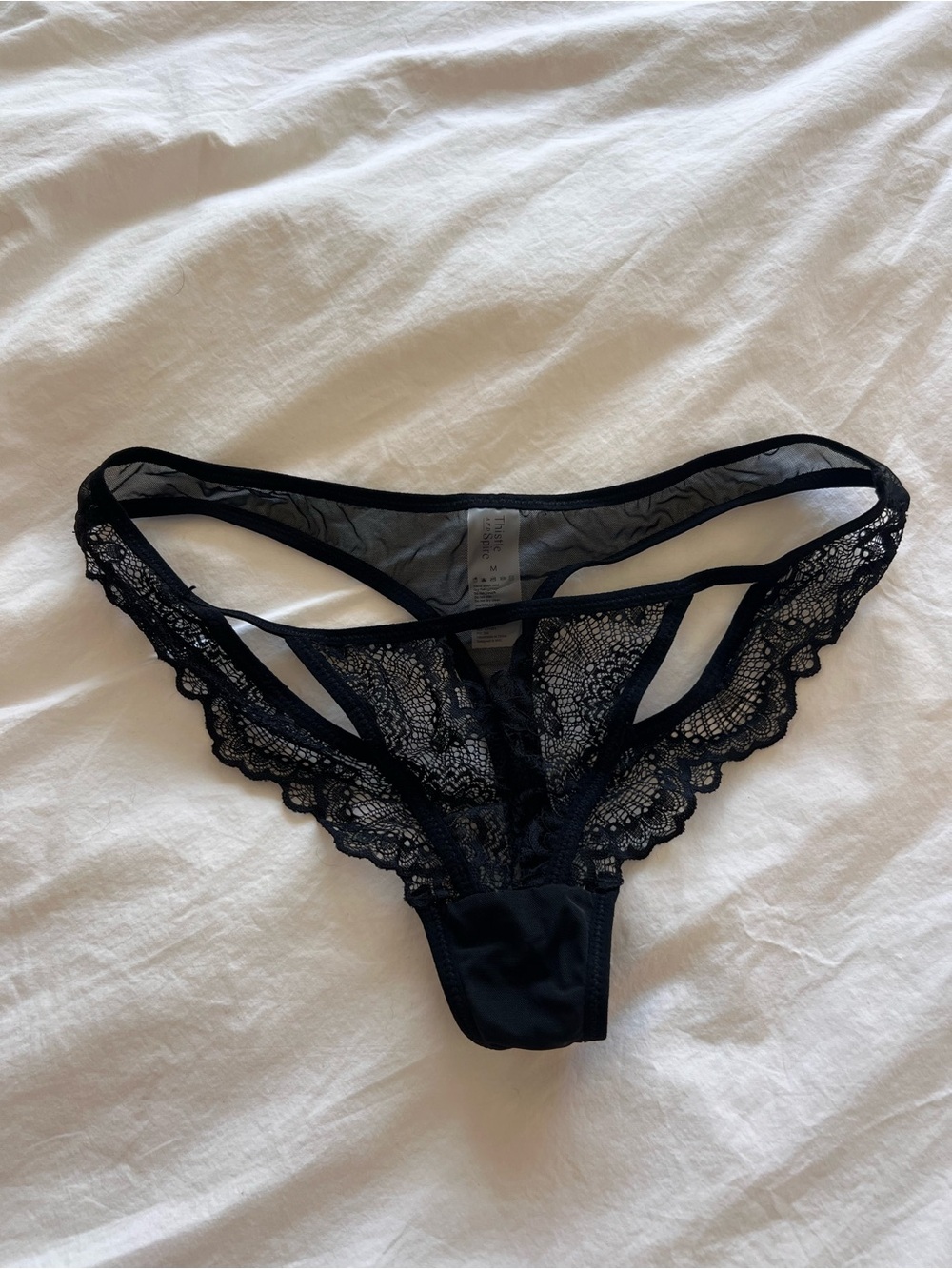 Thistle and Spire Kane Thong in Black - Picture 3 of 5